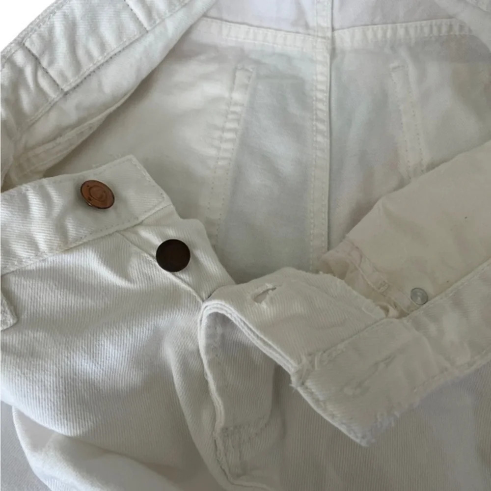 Avec Les Filles White Cotton Twill Retro Jeans 30 - Picture 7 of 7